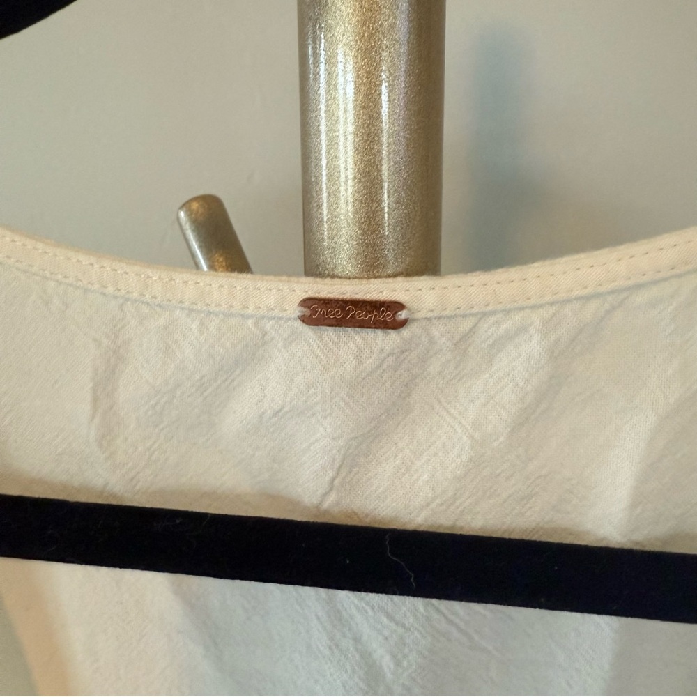 Free People Cream Button-Front Maxi Dress - Picture 3 of 5